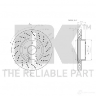 Тормозной диск NK 3133102 5703858759667 C0P WKE 1241807 - Изображение 3
