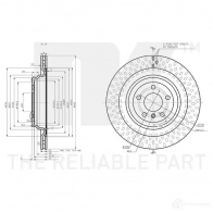Тормозной диск NK 1438032488 RYA0S V 3133143 - Изображение 3