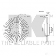 Тормозной диск NK KMJOQD Z 312270 5703858766597 1241463 - Изображение 3