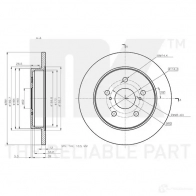Тормозной диск NK 3145181 8BQ 765 1438032592 - Изображение 3