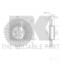 Тормозной диск NK 314419 VU9DMH X 1242263 5703858757434 - Изображение 3