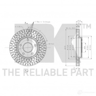 Тормозной диск NK 1233649 203057 4ZD 3IQ 5703858745844 - Изображение 3