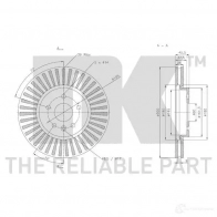 Тормозной диск NK 1214261099 EGEK SX 5703858777869 313684 - Изображение 3