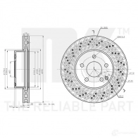 Тормозной диск NK 12L NX 5703858757571 1233757 2033110 - Изображение 3