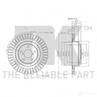Тормозной диск NK 1234250 U 411RN 5703858735395 204414 - Изображение 3
