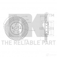 Тормозной диск NK XL H6XV6 312669 5703858769666 1241674 - Изображение 3