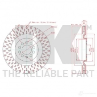 Тормозной диск NK 5703858777944 3147167 1214263203 TG O6GK - Изображение 3