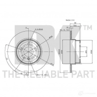 Тормозной диск NK 201548 6ZD 6WMT 5703858626327 1233178 - Изображение 3