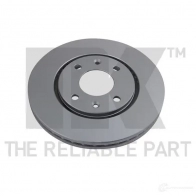 Тормозной диск NK 5703858764036 Peugeot 406 1 (8B, E, C) 1995 – 2005 313719 6 BQQ5T