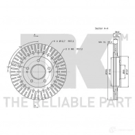 Тормозной диск NK 5703858736668 1233640 203048 FX4R 1 - Изображение 3