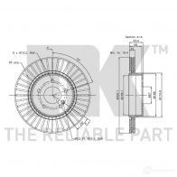 Тормозной диск NK 203389 RSX2UF 5 5703858733650 1233856 - Изображение 3