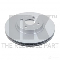 Тормозной диск NK 5703858758110 FY X7AQW 314583 Toyota Corolla (E120) 9 Хэтчбек 2.0 D 4D (CDE120R. CDE120L) 110 л.с. 2002 – 2006