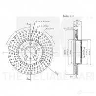 Тормозной диск NK 1242609 F55G G 5703858762193 314863 - Изображение 3