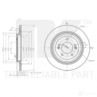 Тормозной диск NK H9 7DN6 313459 1438032655 - Изображение 3
