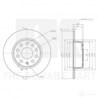 Тормозной диск NK 3147175 VP V8M5C 1424543927 5703858937096 - Изображение 3