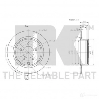 Тормозной диск NK LCX2S 7A 1241731 313083 5703858762094 - Изображение 3