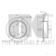 Тормозной диск NK 1234269 H05R OF 5703858735418 2045101 - Изображение 3