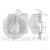 Тормозной диск NK KRSTY BR 5703858759438 313653 1242050 - Изображение 3