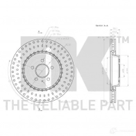 Тормозной диск NK EUCHM8 J Audi A5 5703858759797 3147154