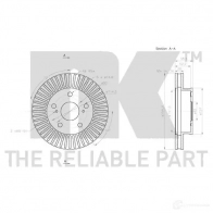 Тормозной диск NK WCY 0SH 5703858756987 1242304 3145138