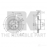 Тормозной диск NK 5703858189518 205206 WW3X PSU 1234679 - Изображение 3