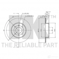 Тормозной диск NK BPA6W V 202252 5703858571269 1233328 - Изображение 3