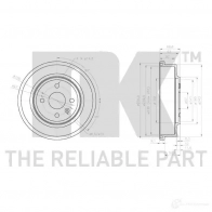 Тормозной барабан NK V7C EA 5703858763381 1239634 253626 - Изображение 3