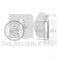 Тормозной барабан NK 1239464 251911 J5 X38Y 5703858745592 - Изображение 3