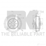 Тормозной барабан NK X TRXA 5703858753825 1239601 253410 - Изображение 3