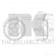 Тормозной барабан NK 252606 5703858740047 1239552 VEFN 1J - Изображение 3