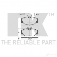 Тормозные колодки дисковые, комплект NK WVA 21262/19 0S4RY49 221014 1237880