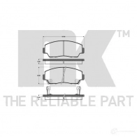 Тормозные колодки дисковые, комплект NK 223219 WVA 21316/15.2 1238422 V92HKEO