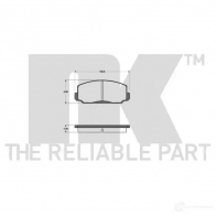 Тормозные колодки дисковые, комплект NK 222602 T2MYF 1238324 WVA 20535/14