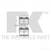 Тормозные колодки дисковые, комплект NK 221812 6ZZG0GK 1237997 WVA 20506/15