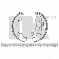 Тормозные колодки NK 2736685 D ZZ8EK 1240226 5703858608798 - Изображение 2