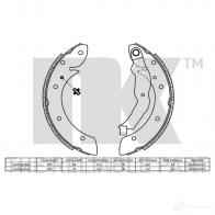 Тормозные колодки NK N59 8AE 2715544 1239873 5703858165505 - Изображение 2