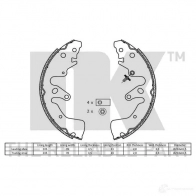 Тормозные колодки NK 5703858751517 2752783 HK C2TDA 1240461 - Изображение 2