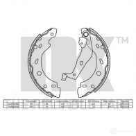 Тормозные колодки NK 5703858562397 O57IX 4 2733671 1240144 - Изображение 2