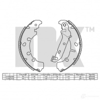 Тормозные колодки NK 5703858569044 2725673 V 1JL1 1240049 - Изображение 2