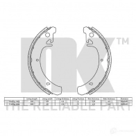 Тормозные колодки NK 2723442 5703858161682 1239957 G 65VS - Изображение 2