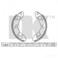 Тормозные колодки NK 0R8 0PE 5703858152956 1239861 2712033 - Изображение 2