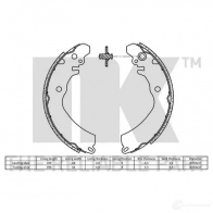 Тормозные колодки NK 5703858166298 2730568 N0VN U 1240097 - Изображение 2