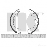 Тормозные колодки NK 2732622 5703858185510 SARJ S 1240132 - Изображение 2