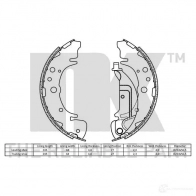 Тормозные колодки NK CKGPG SZ 5703858618391 2734666 1240165 - Изображение 2