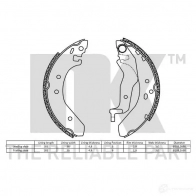 Тормозные колодки NK 1240517 BJ 2XK 5703858164799 2799527 - Изображение 2