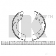 Тормозные колодки NK 5703858161637 1240069 2726441 G T4HZ - Изображение 2