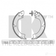 Тормозные колодки NK 1240085 2730420 MPAR UN 5703858160647 - Изображение 2