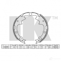 Тормозные колодки NK 5703858186166 2793630 VJUTK M 1240471 - Изображение 2