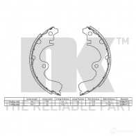 Тормозные колодки NK 2745424 5703858160852 D COZT 1240329 - Изображение 2