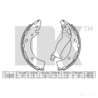 Барабанные колодки NK 1240199 5703858762650 2735828 OV JW4L - Изображение 2
